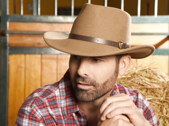 Fedora Wool Felt Hat with Genuine Leather Band | Bigalli | Melbourne