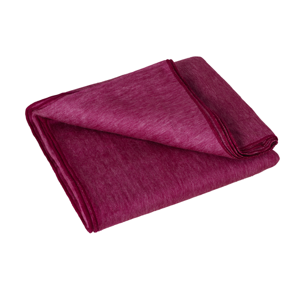 Alpaca Wool Throw Blanket - Pansy Purple