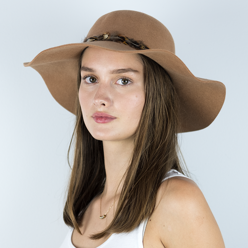 Floppy top felt hat