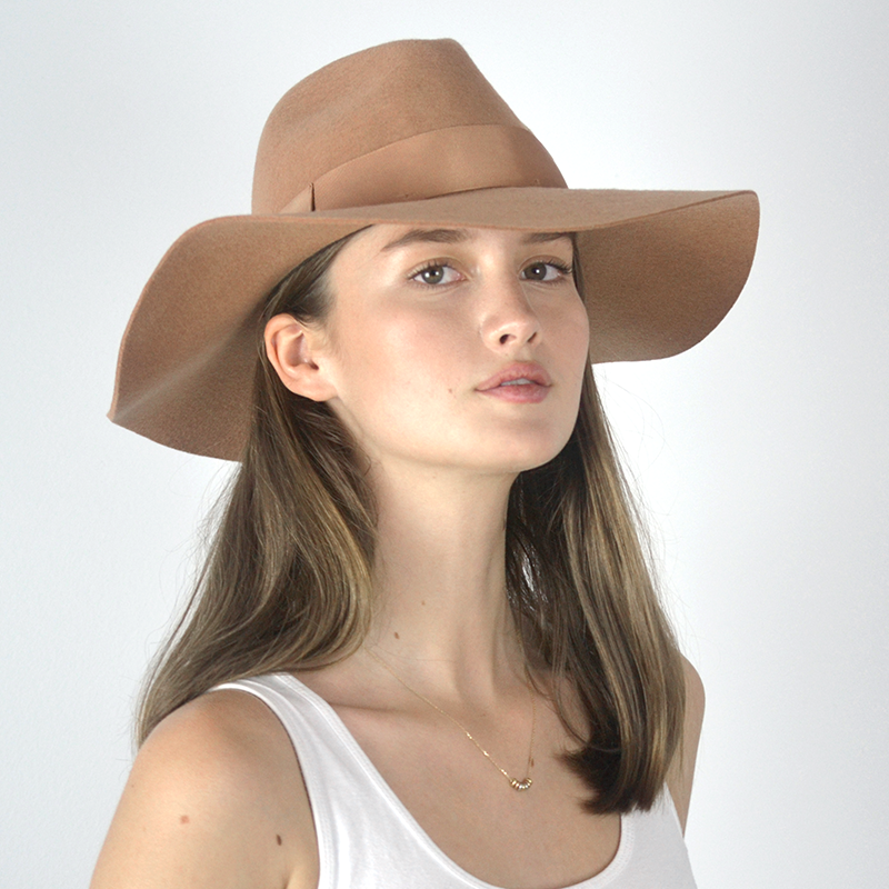 Floppy Fedora Wide Brim Felt Hat Zoey Bigalli Perez Trading