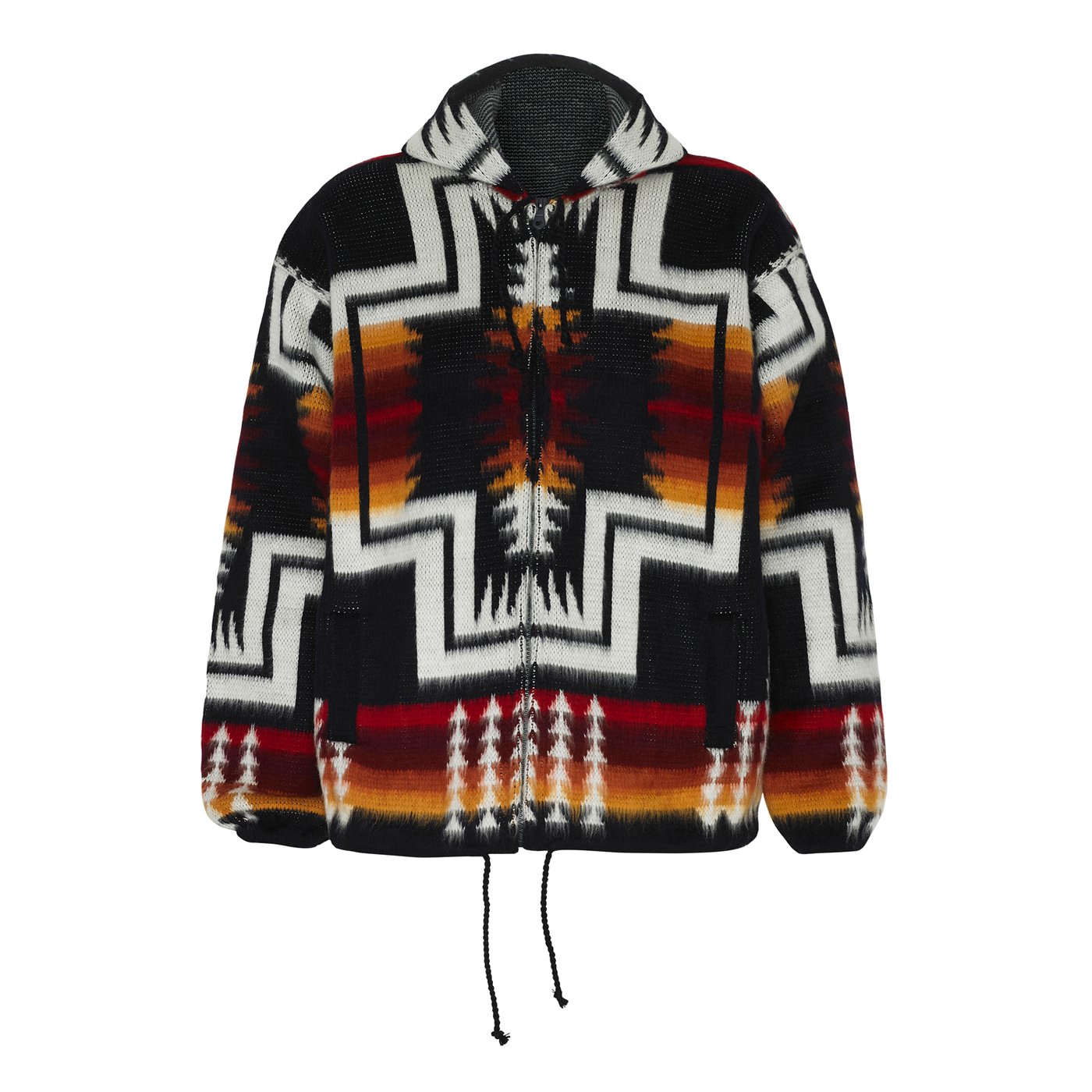 Pendleton top alpaca hoodie